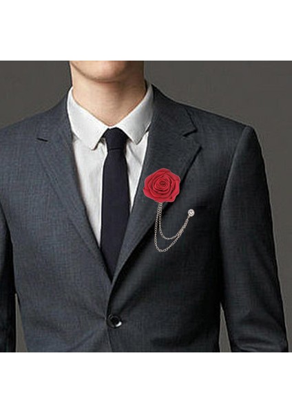 Gül Çiçek Püskül Zinciri Broş, Yıldönümü Için Resmi Konser Kravat Şapka Atkı (Yurt Dışından) indirimleri