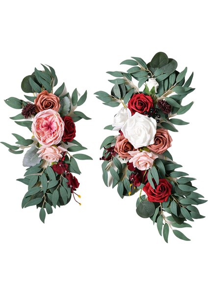 Yapay Çiçekler Swag Centerpiece Garland Arbor Zemin Duvar Tarzı Için El Yapımı Duvar Stili D (Yurt Dışından) fiyatları