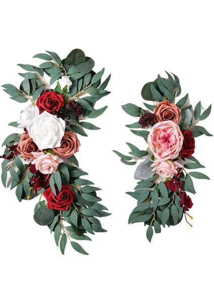 Yapay Çiçekler Swag Centerpiece Garland Arbor Zemin Duvar Tarzı Için El Yapımı Duvar Stili D (Yurt Dışından) modelleri