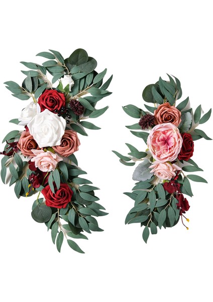 Yapay Çiçekler Swag Centerpiece Garland Arbor Zemin Duvar Tarzı Için El Yapımı Duvar Stili D (Yurt Dışından) fırsatları
