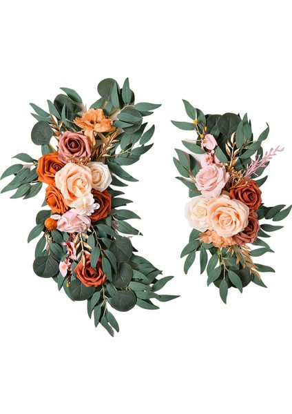 Yapay Çiçekler Swag Centerpiece Garland Arbor Zemin Duvar Stili Için El Yapımı (Yurt Dışından)