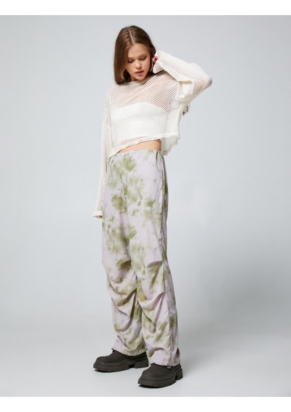 Paraşüt Pantolon Batik Desenli Beli ve Paçası Lastikli Stoperli fiyatları