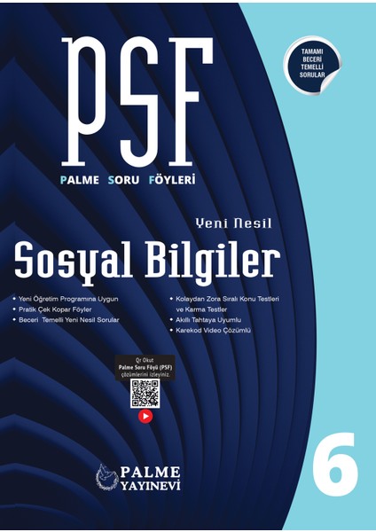 PSF 6. Sınıf Sosyal Bilgiler Soru Föyleri