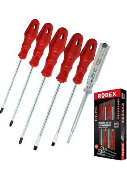 6'lı Tornavida Seti Rodex