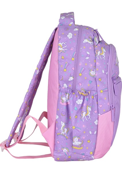 Çok Gözlü Su Geçirmez Nano Kumaş Unicorn Desenli Ilkokul Çantası L5110 modelleri