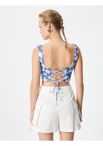 Korse Büstiyer Crop Askılı Çiçekli Kare Yaka fırsatları