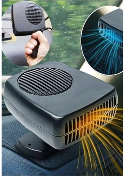 Çakmaklık Girişli 12V Isıtıcı-Soğutucu Buğu Çözücü Araç Içi Pratik Fan