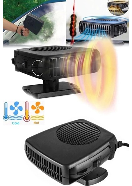Çakmaklık Girişli 12V Isıtıcı-Soğutucu Buğu Çözücü Araç Içi Pratik Fan fiyatları