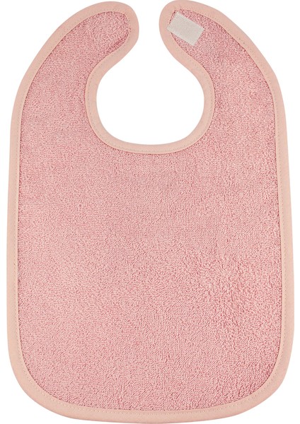 Bebek Mama Önlüğü Pembe 25 x 35 cm %100 Pamuk Bukle