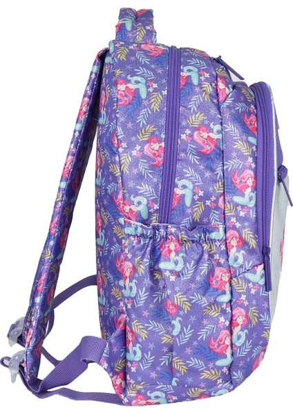 Çok Gözlü Su Geçirmez Nano Kumaş Kız Çocuk Deniz Kızı Desenli Ilkokul Çantası L5097 modelleri