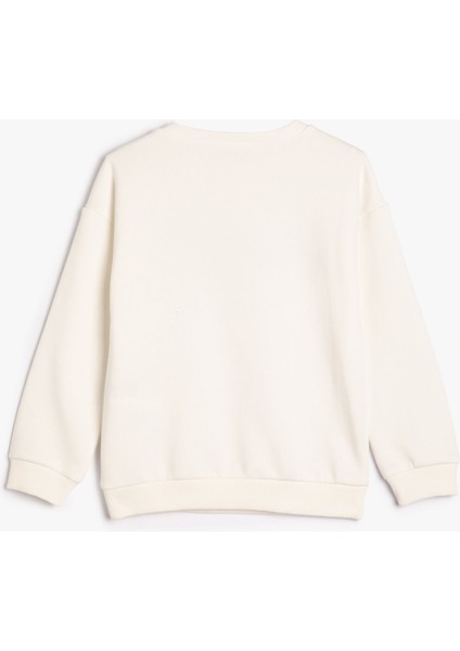 Atatürk Baskılı Sweatshirt Uzun Kollu Bisiklet Yaka 100. Yıl