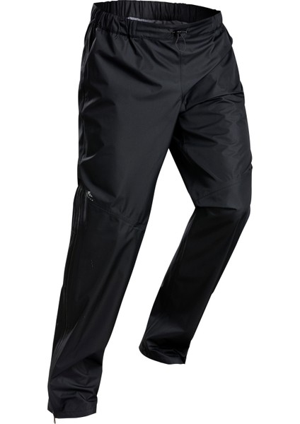 Quechua Erkek Outdoor Su Geçirmez Üst Pantolon - Siyah - Mh500