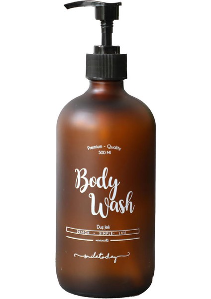 Miniminti Amber Cam Duş Jeli Şişesi - 500 ml (Body Wash)