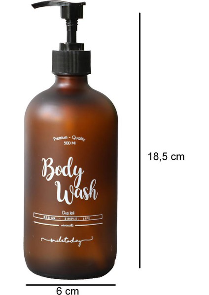 Miniminti Amber Cam Duş Jeli Şişesi - 500 ml (Body Wash)