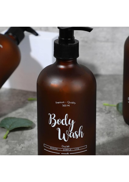 Miniminti Amber Cam Duş Jeli Şişesi - 500 ml (Body Wash)