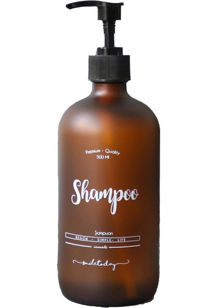 Miniminti Amber Cam Şampuan Şişesi - 500 ml (Shampoo)