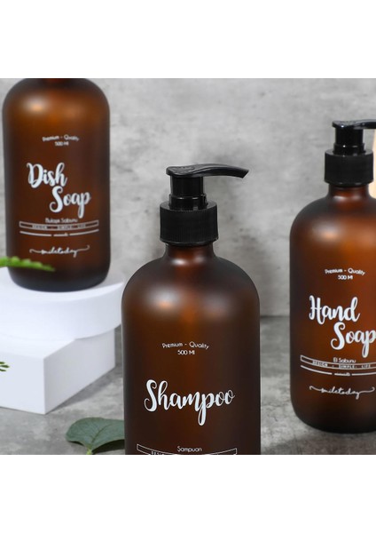 Miniminti Amber Cam Şampuan Şişesi - 500 ml (Shampoo)