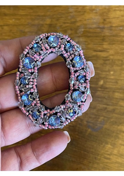 6x5 cm Oncuk ve Taş Işleme O Harfi Aplike Arma Yama