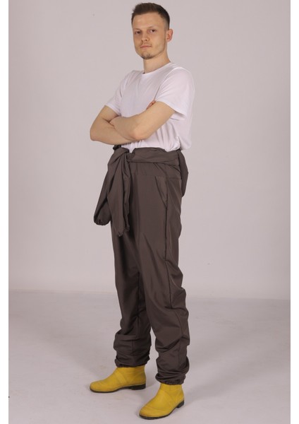 Gri Işçi Tulumu Balıkçı Çiftçi Bahçıvan Kuaför Laboratuvar Sıvı Geçirmez Terletmez Kumaş Unisex fırsatları