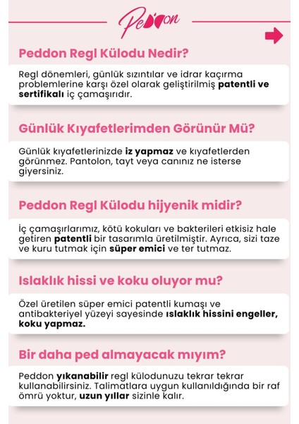 Süper Emici Beden Ayarlı Lady Krem Regl Külodu Yandan Kopçalı Külot Adet Ped Don Özel Destek Sızdırmaz Ultra Hijyenik Yıkanabilir Regl Külodu