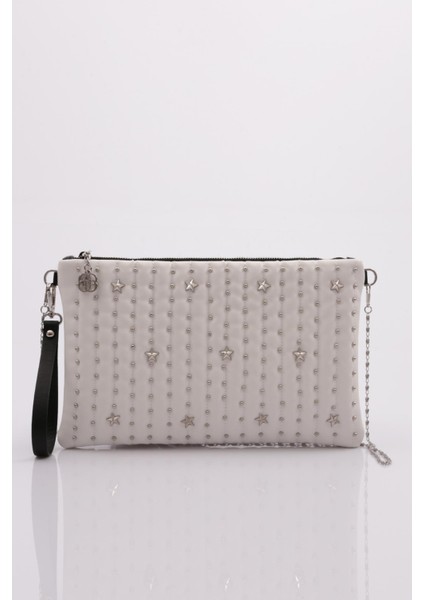 4006 Kadin Küçük Boncuk Süslemeli Çanta