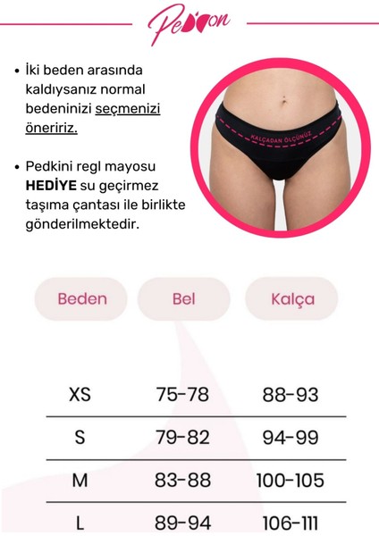 Regl Dönemine Özel Konforlu Pedkini Mayo Altı Eco Friendly Swimwear Süper Emici Yüksek Bel Bikini Altı Siyah Regl Mayosu