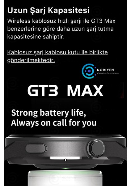 Full Hd 3 Kordonlu Porsche Gt3 Max Premium Spor Sağlık Sensörlü Watch Ios Android Uyumlu Akıllı Saat Nabız Tansiyon Ölçer Smart Gri Akıllı Saat