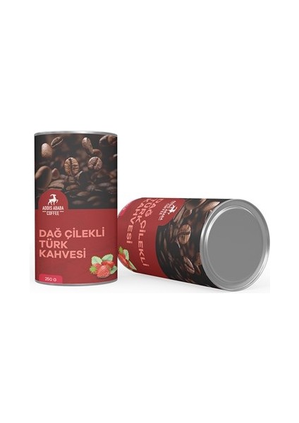 Addis Ababa Coffee Coffee Dağ Çilekli Türk Kahvesi , Aromalı Türk Kahvesi  250 gr