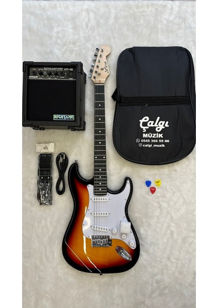 Elektro Gitar Seti Sunburst