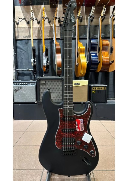 Hss Elektro Gitar Mat Siyah