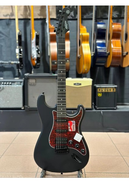 Hss Elektro Gitar Mat Siyah