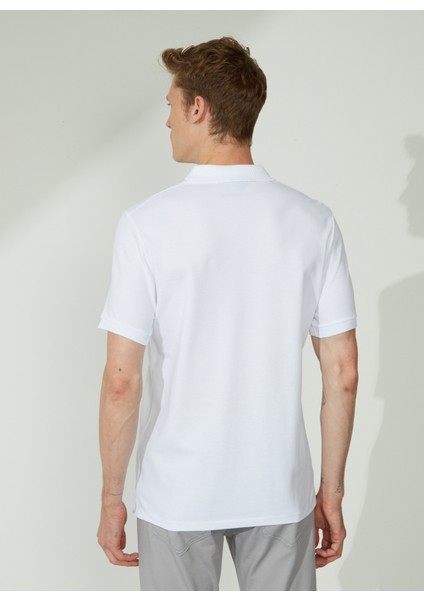 Polo Yaka Beyaz Erkek T-Shirt 4A9000000001 indirimleri