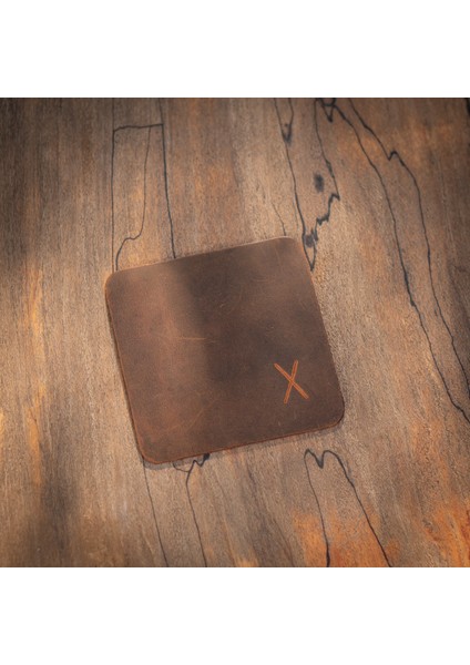 Minimal x Hakiki Deri Bardak Altlığı 6'lı Veya 4'lü Set - Gerçek Deri ve El Yapımı - Minimalist Tasarı fiyatları