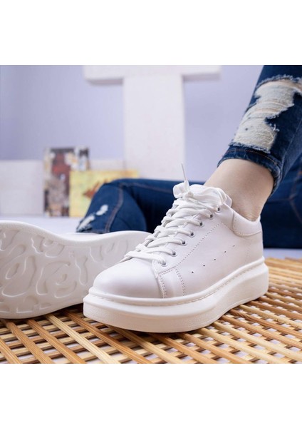 White Angel 2023-603 Kadın Yüksek Taban Sneaker Spor Ayakkabı fırsatları