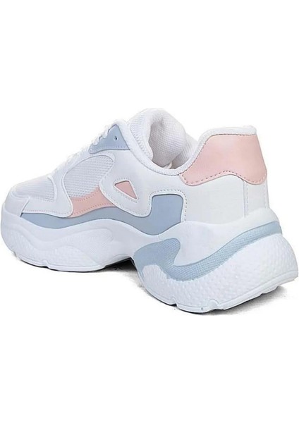 152 Zn Beyaz-Pudra-G.Mavi Anorak Günlük Spor Ayakkabı modelleri