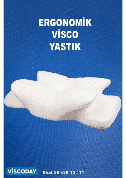 Ortopedik Visco Yastık Boyun Fıtığı Boyun Düzleşmesi Boyun Destekli Güzellik Yastığı