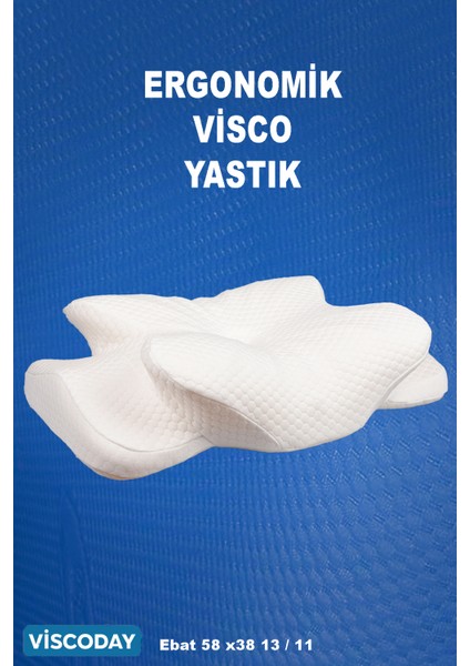 Ortopedik Visco Yastık Boyun Fıtığı Boyun Düzleşmesi Boyun Destekli Güzellik Yastığı