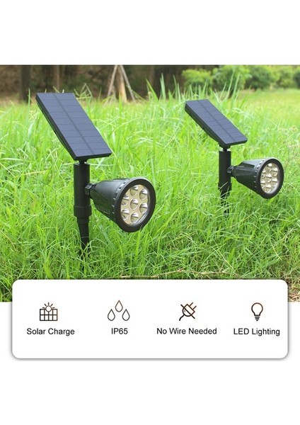 Buyfun Güneş Renkli Spot Açık Su Geçirmez 7led Renk Değişen Siyah () (Yurt Dışından) fiyatları