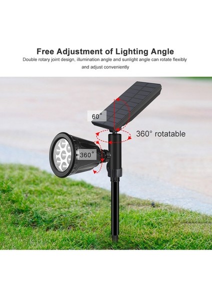 Buyfun Güneş Renkli Spot Açık Su Geçirmez 7led Renk Değişen Siyah () (Yurt Dışından) fırsatları