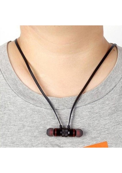 Enfein Boyun Askılı Bluetooth Kulaklık Telefon Görüşmesi Yapılabilen Sporcu Kulaklığı Siyah (Yurt Dışından) fırsatları