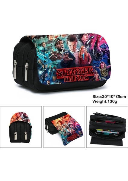 Stranger Things Stranger Things Karikatür Anime Kalem Kutusu (Yurt Dışından)