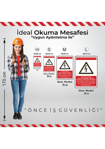 Yetkili Elektrik Bakım Personeli Dışında Müdahale Edilmesi Yasaktır/25x35cm/Etiket fiyatları