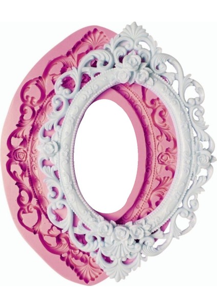 Büyük Boy Çerçeve 34CM Silikon Kalıp K-003