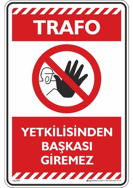 Yetkilisinden Başkası Giremez/25x35cm/Etiket