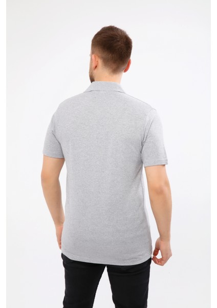 Çamdalı Iş Elbiseleri Polo Yaka Gri Kısa Kollu Pike Örme Iş Tişörtü fırsatları