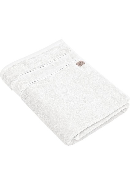 Lida Banyo Havlusu %100 Organik Pamuk Delik Işi Krem 80X150 cm