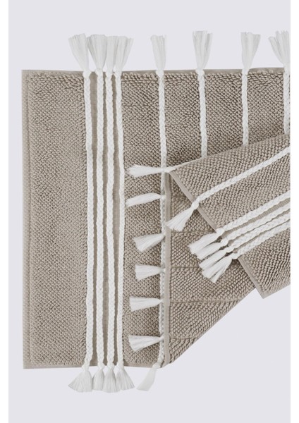 Karnella Banyo Paspası %100 Organik Pamuk Bej 50 x 80 cm modelleri