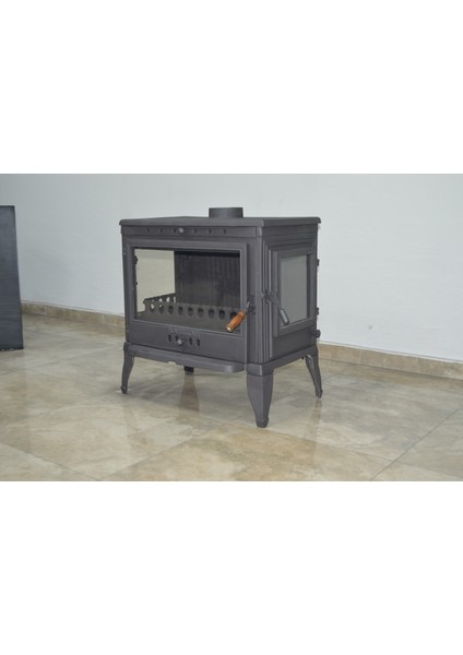 FS-042YK Retro Lüx 3 Camlı Yan Kapaklı Şömine