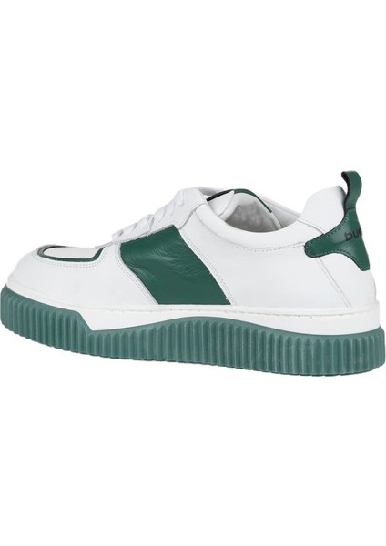 Beyaz Yeşil Deri Kadın Spor Ayakkabı 01WZ10401 fırsatları