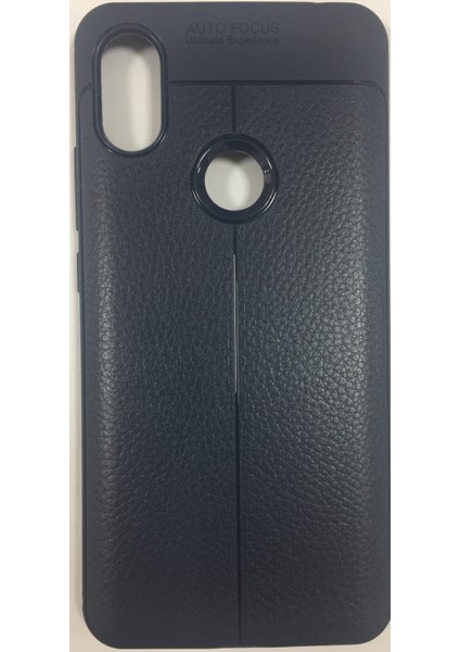 Xiaomi Redmi S2 Deri Görünümlü Dayanıklı Lüx Silikon Kılıf